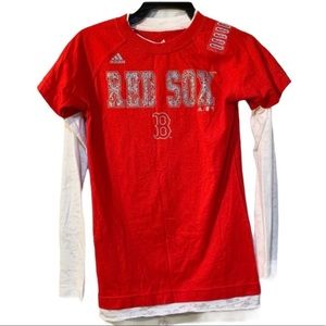 MLB Adidas Boston Red Sox Shirt size Girls Medium